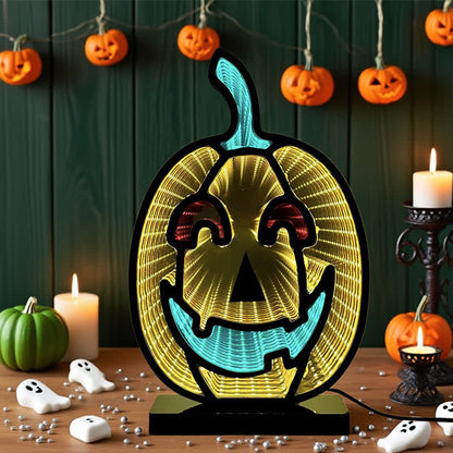 Halloween Pumpkin Demon Infinity Lights - image 1
