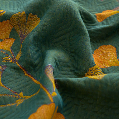 Large Ginkgo Leaf Cotton Fitted Sheet - image 11