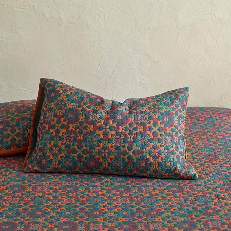 Retro Geometric Pattern Cotton Fitted Sheet - image 5