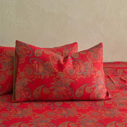 Paisley Floral Cotton Jacquard Fitted Sheet - image 5