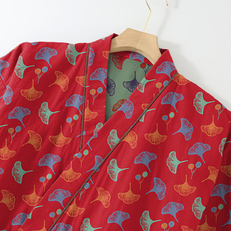 Ownkoti Ginkgo Organic Cotton Kimono Loungewear Set - image 14