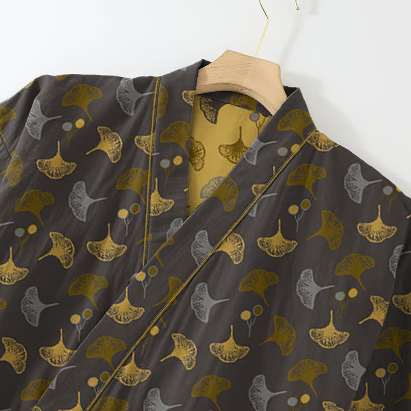 Ownkoti Ginkgo Organic Cotton Kimono Loungewear Set - image 9