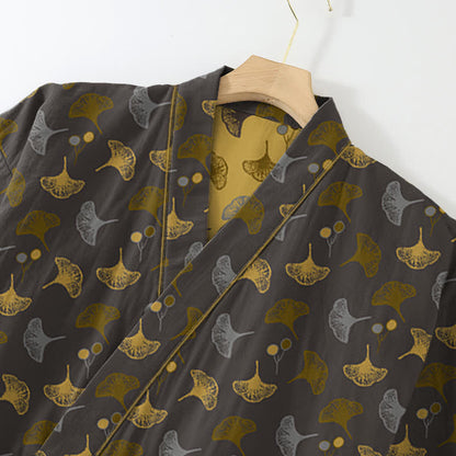 Ownkoti Ginkgo Organic Cotton Kimono Loungewear Set - image 9