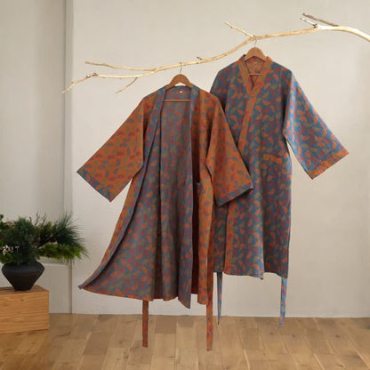 Ownkoti Ginkgo Biloba Cotton Gauze Japanese Robe - image 1