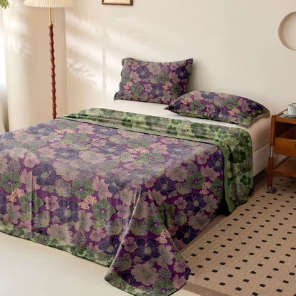 Ownkoti Peach Blossom Cotton Gauze Jacquard Bedspread - image 1