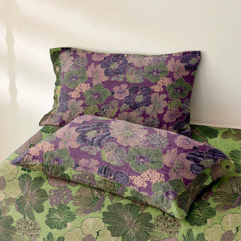 Peach Blossom Cotton Gauze Jacquard Bedspread - image 3