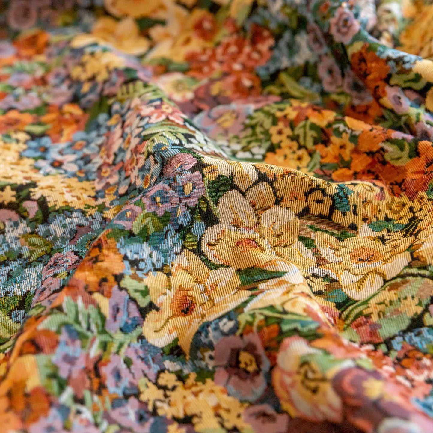 Luxurious Blooming Flowers Tassel Curtain - image 9