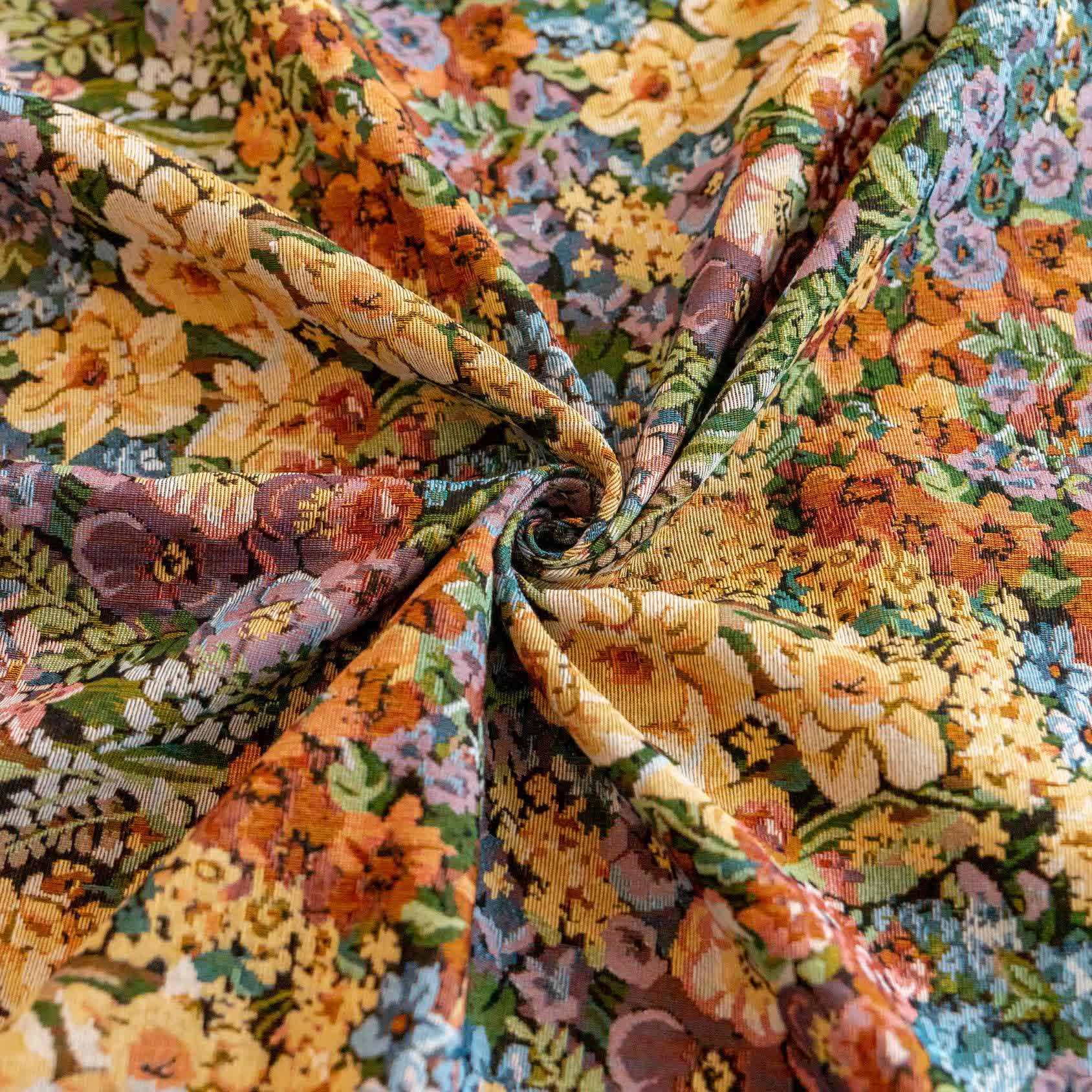 Luxurious Blooming Flowers Tassel Curtain - image 10