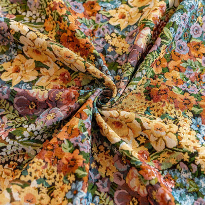 Luxurious Blooming Flowers Tassel Curtain - image 10