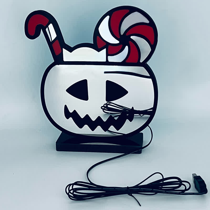 3D Pumpkin Infinity Lights Halloween Decoration - image 8