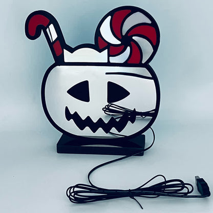 3D Pumpkin Infinity Lights Halloween Decoration - image 8