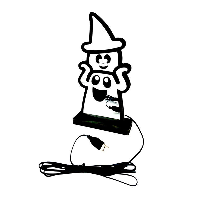 Halloween Funny Ghost Infinity Lights - image 10