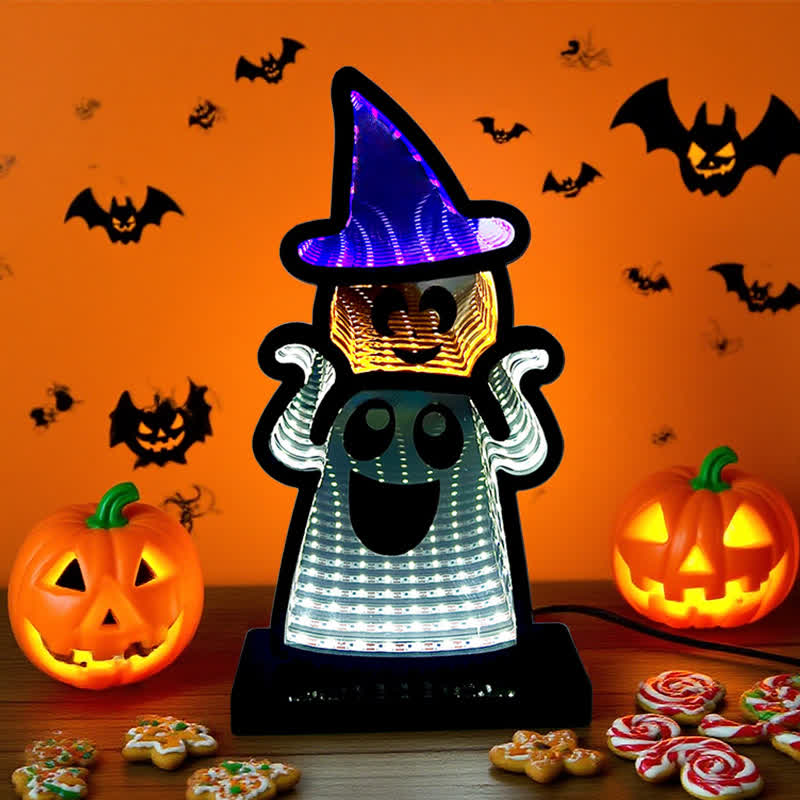 Halloween Funny Ghost Infinity Lights - image 3