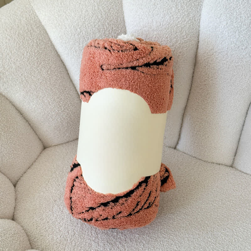 Large Leaf Jacquard Plush Blanket - image 17