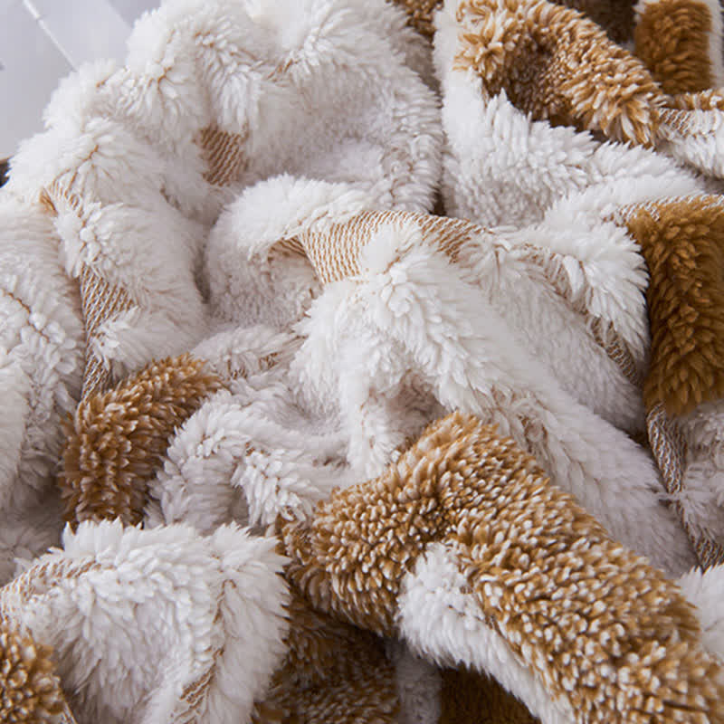 Bohemian Style Jacquard Sherpa Throw Blanket - image 7