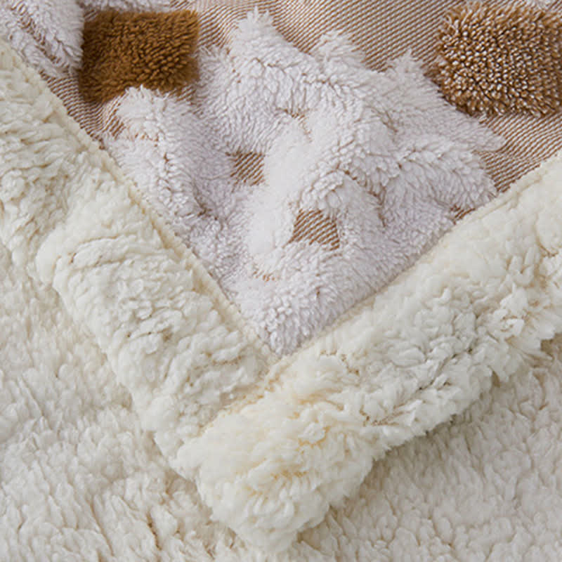 Bohemian Style Jacquard Sherpa Throw Blanket - image 6