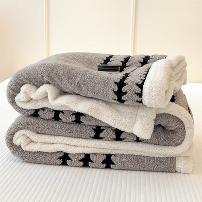 Geometric Print Jacquard Throw Blanket - image 8
