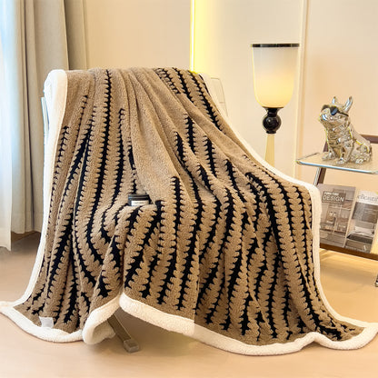 Geometric Print Jacquard Throw Blanket - image 19