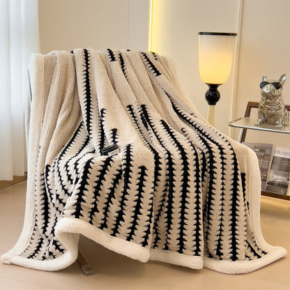 Geometric Print Jacquard Throw Blanket - image 23