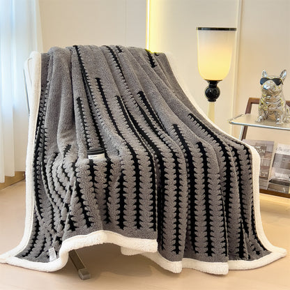 Geometric Print Jacquard Throw Blanket - image 13