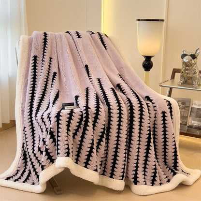 Geometric Print Jacquard Throw Blanket - image 25