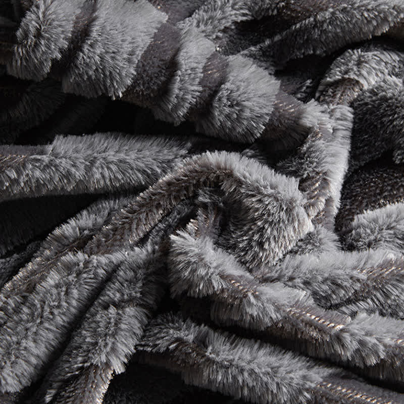 Textured Striped Jacquard Throw Blanket - image 5