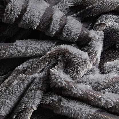 Textured Striped Jacquard Throw Blanket - image 5