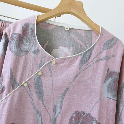 Tulip Cotton Gauze Jacquard Loungewear Set - image 7