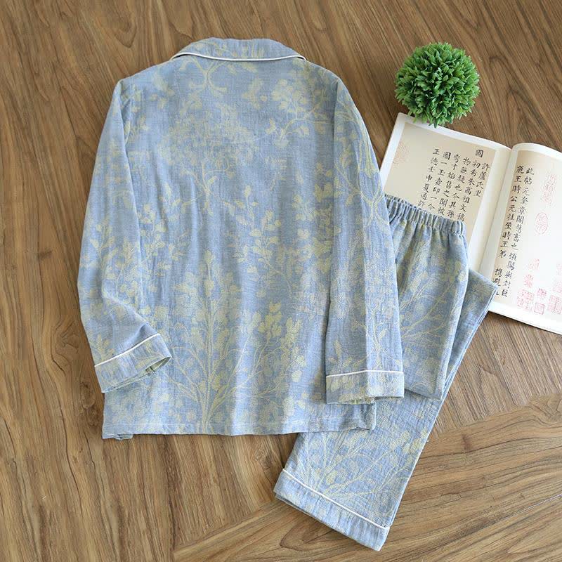 Elegant Floral Organic Cotton Loungewear Set - image 4