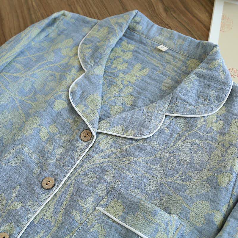 Elegant Floral Organic Cotton Loungewear Set - image 5