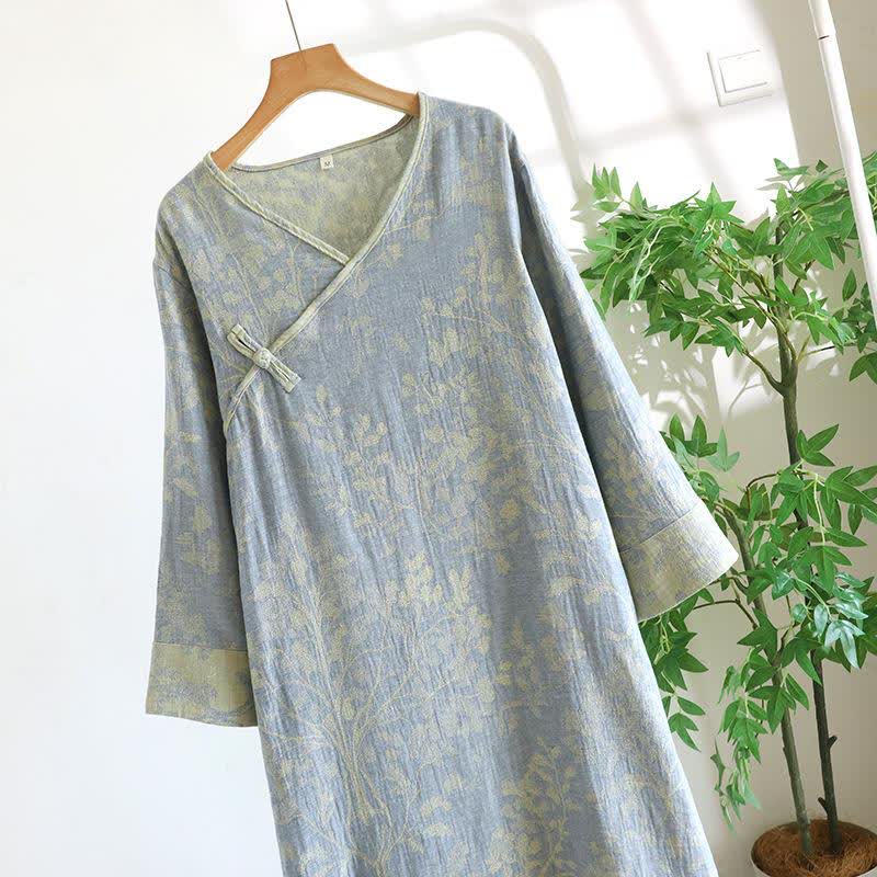 Elegant Floral Organic Cotton Nightdress - image 6