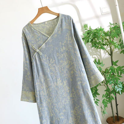 Elegant Floral Organic Cotton Nightdress - image 6