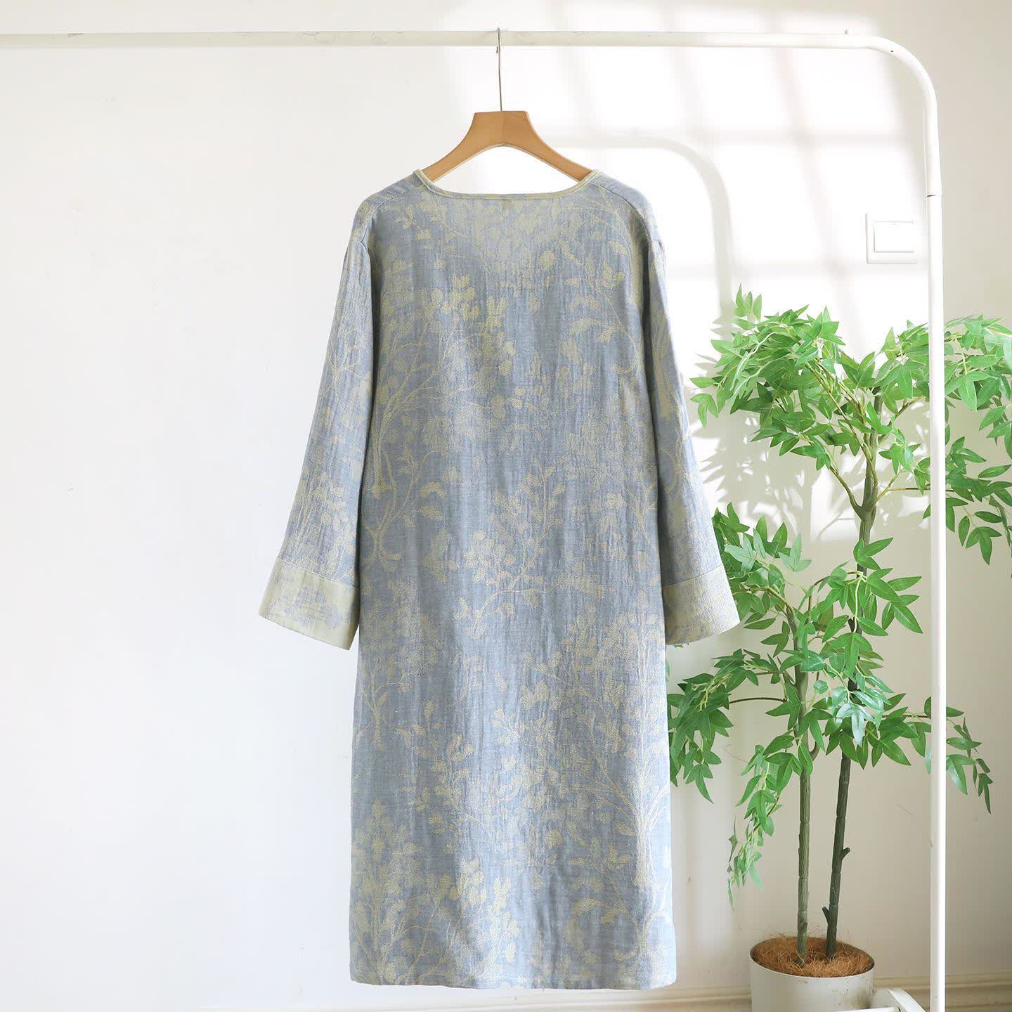 Elegant Floral Organic Cotton Nightdress - image 5
