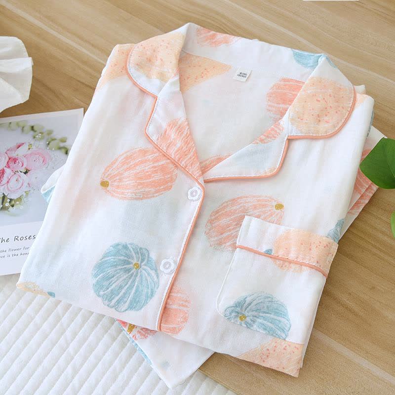 Pumpkin Organic Cotton Gauze Loungewear Set - image 4