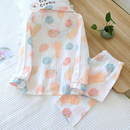 Pumpkin Organic Cotton Gauze Loungewear Set - image 2