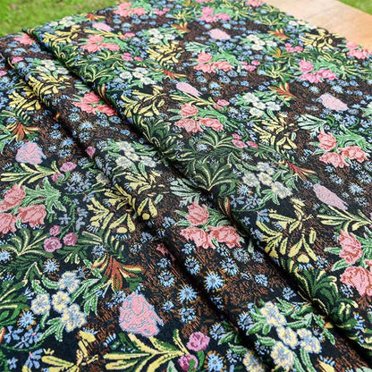 Retro Floral Branch Scalloped Edge Tablecloth - image 6