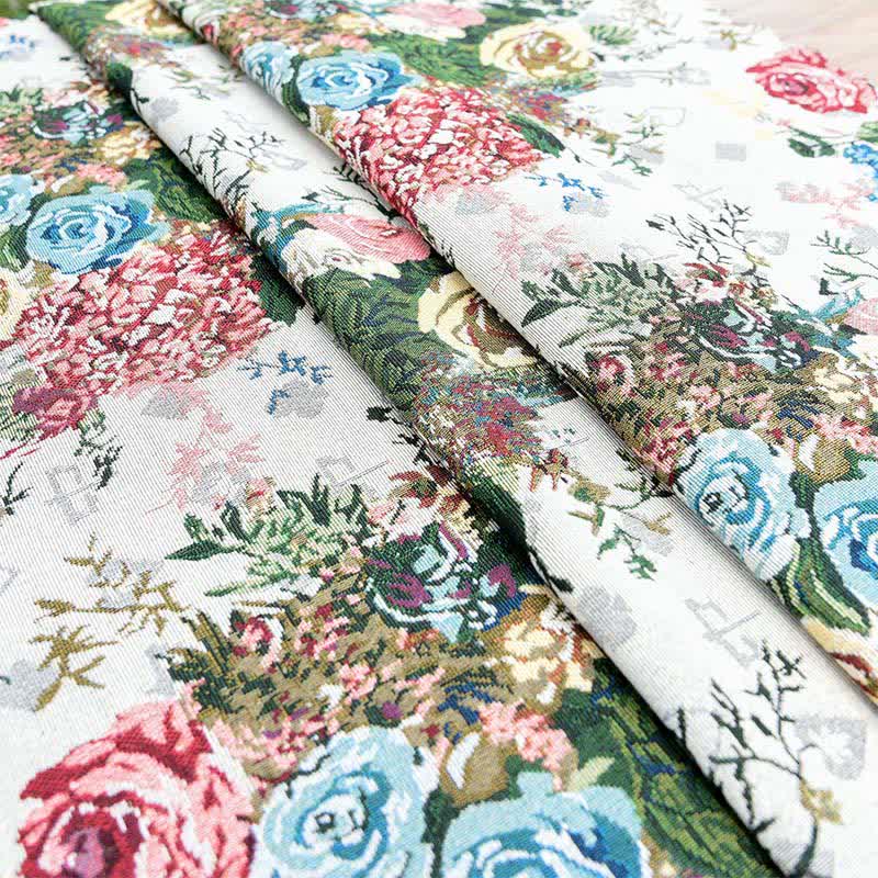 Colorful Rose Scalloped Edge Tablecloth - image 5