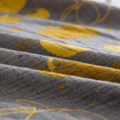 Button Pumpkin Cotton Gauze Bedding Set (4PCS) - image 8
