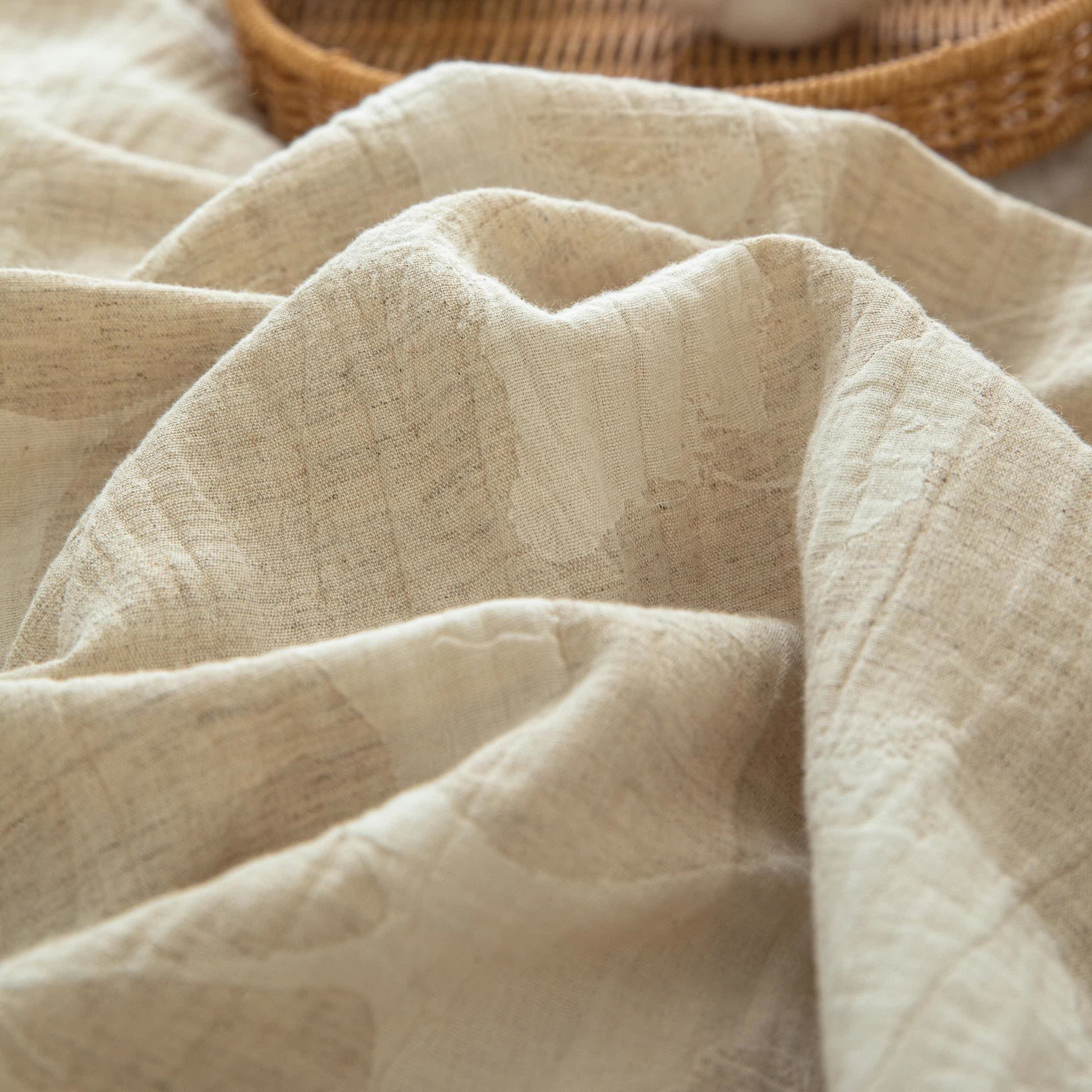 Ginkgo Jacquard Cotton Linen Bedding Set - image 6