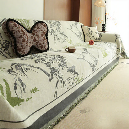 Mountain Botanical Chenille Sofa Throw - image 4
