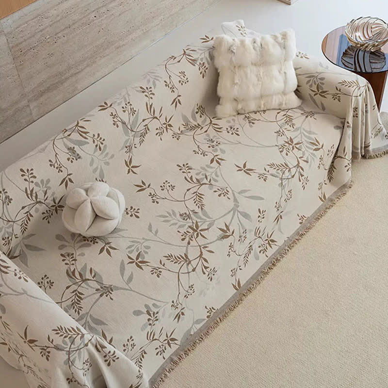 Subtle Branch Chenille Sofa Throw Blanket - image 3