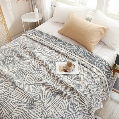 Modern Striped Muslin Cotton Gauze Quilt - image 2