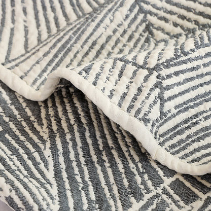 Modern Striped Muslin Cotton Gauze Quilt - image 6