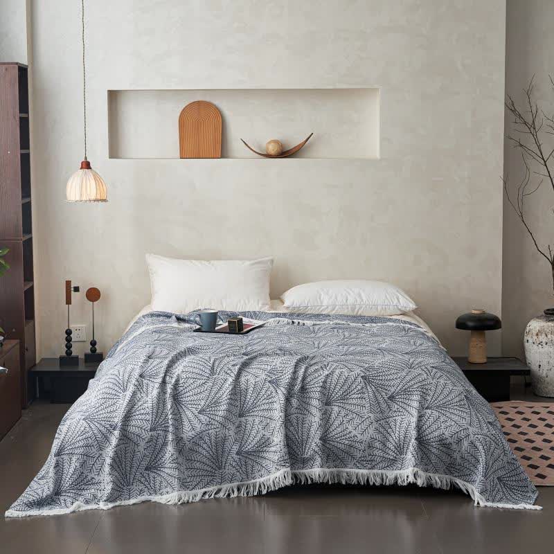 Tree-inspired Reversible Cotton Tassel Quilt - image 3