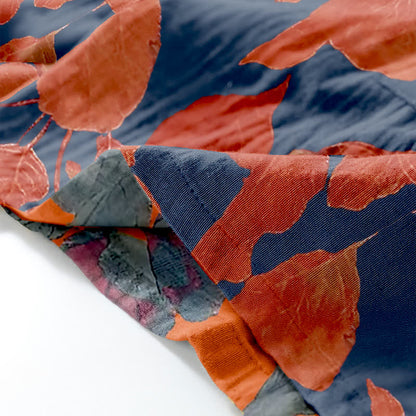 Botanical Leaf Cotton Kimono Loungewear Set - image 4