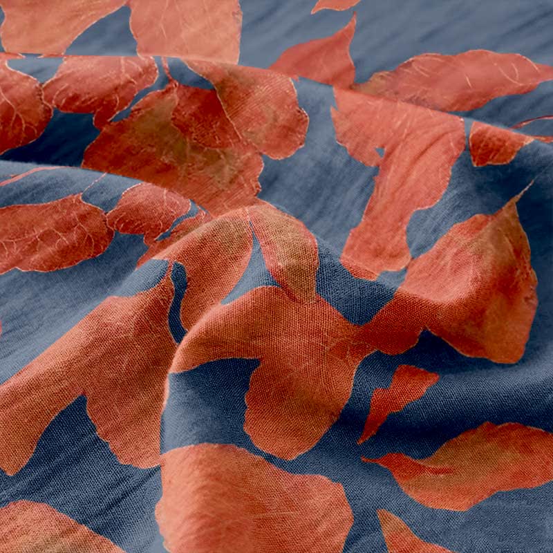 Botanical Leaf Cotton Gauze Jacquard Bedspread - image 8