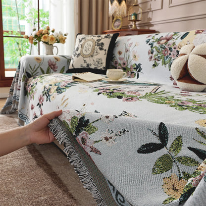 Countryside Town Chenille Sofa Throw Blanket - image 4