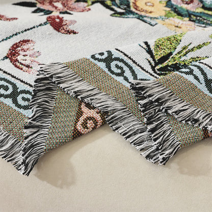Countryside Town Chenille Sofa Throw Blanket - image 6
