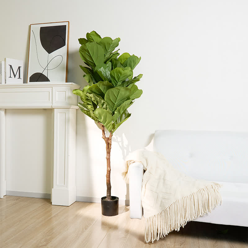 Ownkoti Faux Fiddle Leaf Fig Tree Home Decoration - image 5
