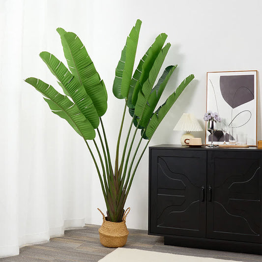 Ownkoti 59"H Faux Travelers Palm Tree in Pot  - 59"H - image 0